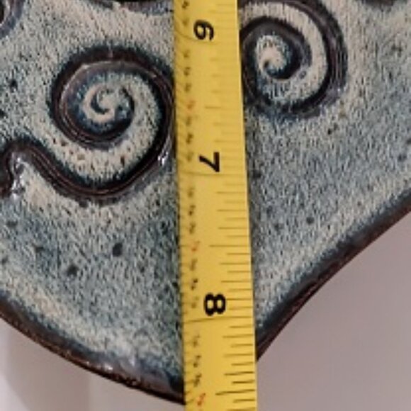 Studio Art Ikebana Frog Dish Vase on Pedestal Artist Signed - Picture 5 of 8